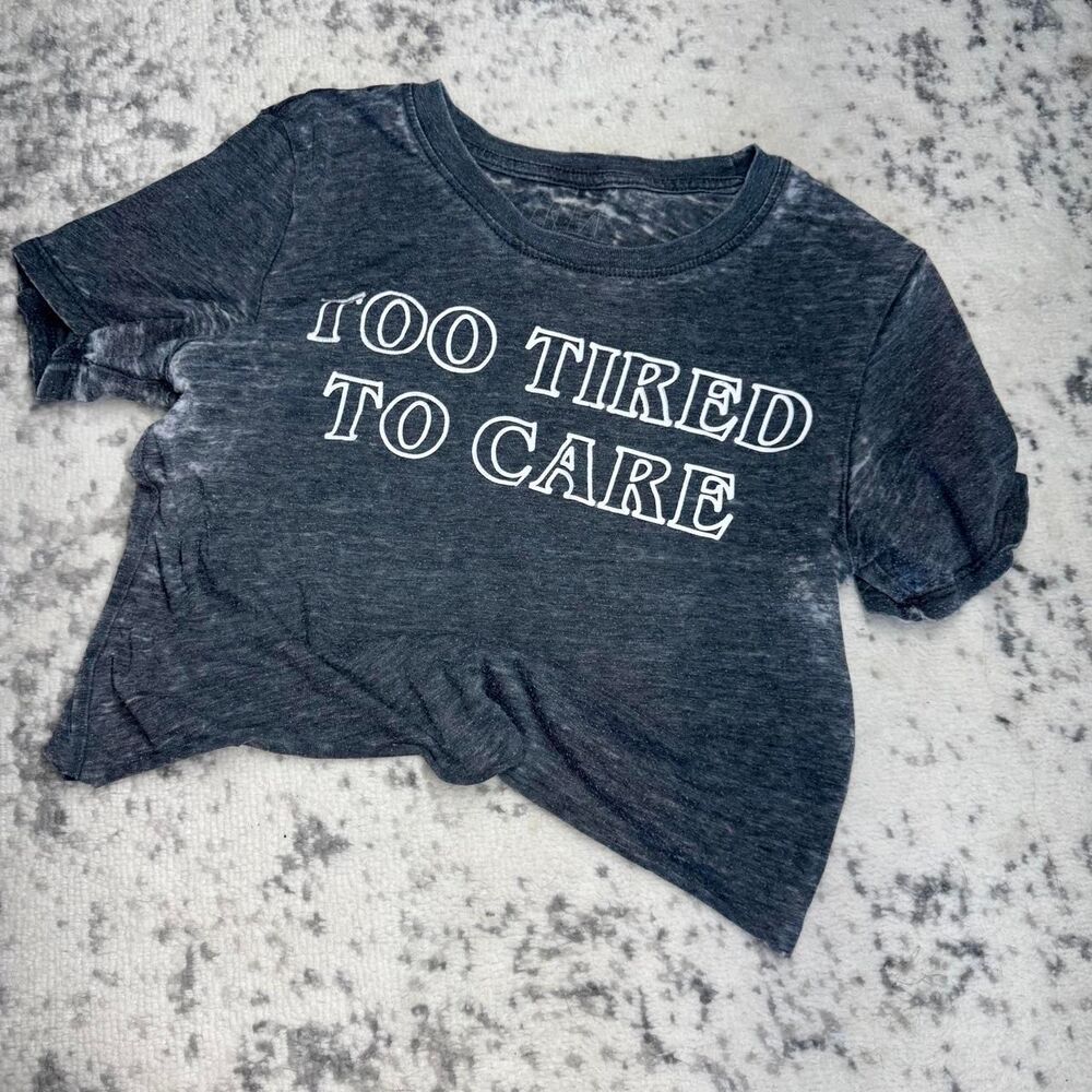 Unbranded Women's Grey and Black Crop-top